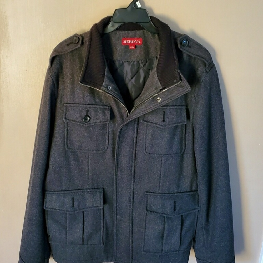 Wool Military Style Coat